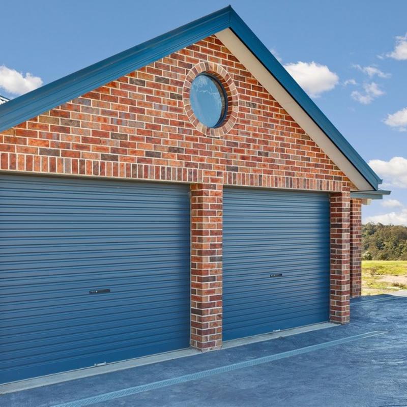 dubbele stalen garagedeur